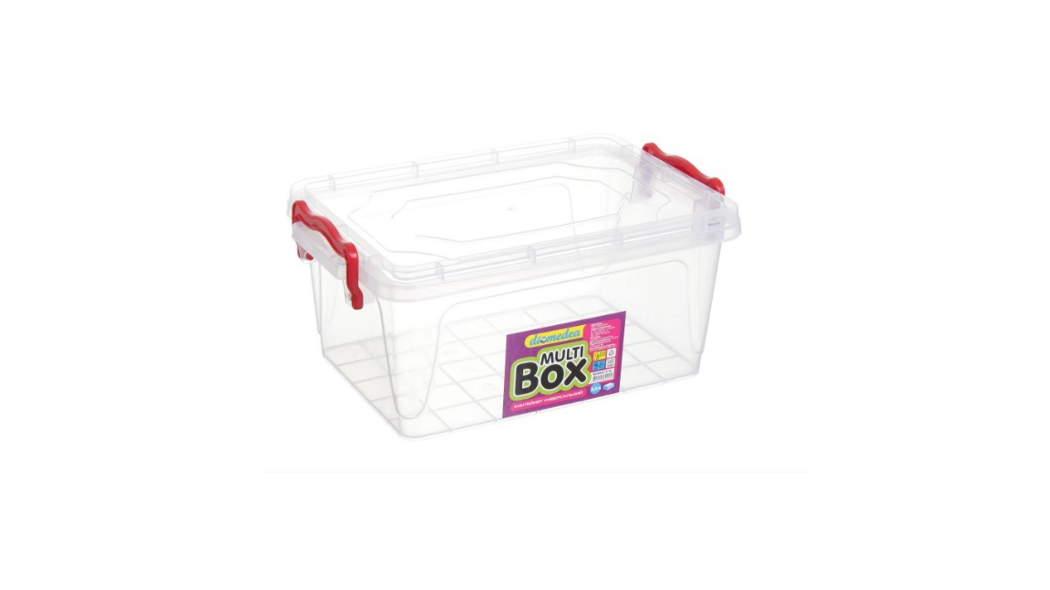 Контейнер для зберігання продуктів Diomedea MultiBox 3 л низький пластик в асортименті